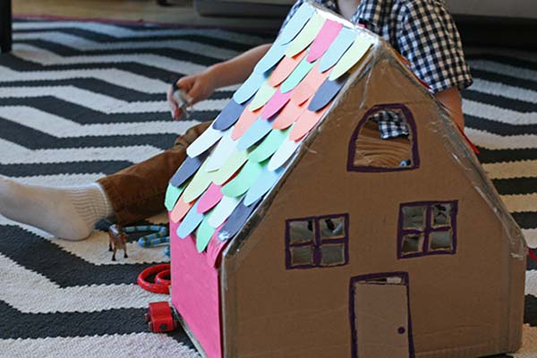 Cardboard Box House