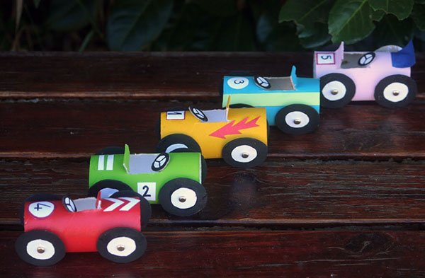 Cardboard Race Cars Pic