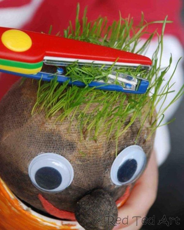 Grass Hair Head