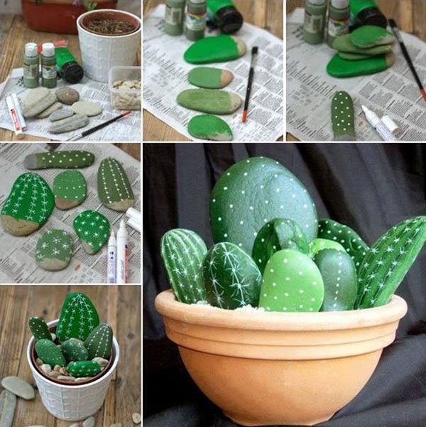 Painted Rock Cacti