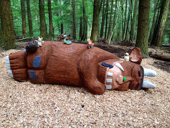 Sleeping Gruffalo at Wyre Forest!